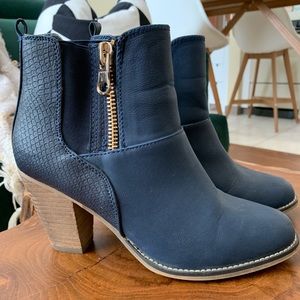 Navy Booties